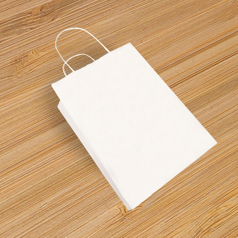10 Túi giấy kraft trắng trơn KT09T-Trắng