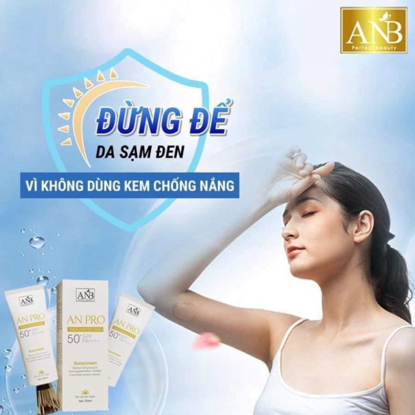 [HÀNG CHÍNH HÃNG] Kem Chống Nắng Lâu Trôi Làm Sáng Da An pro Tâm An SPF50+ PA++++ 50ML