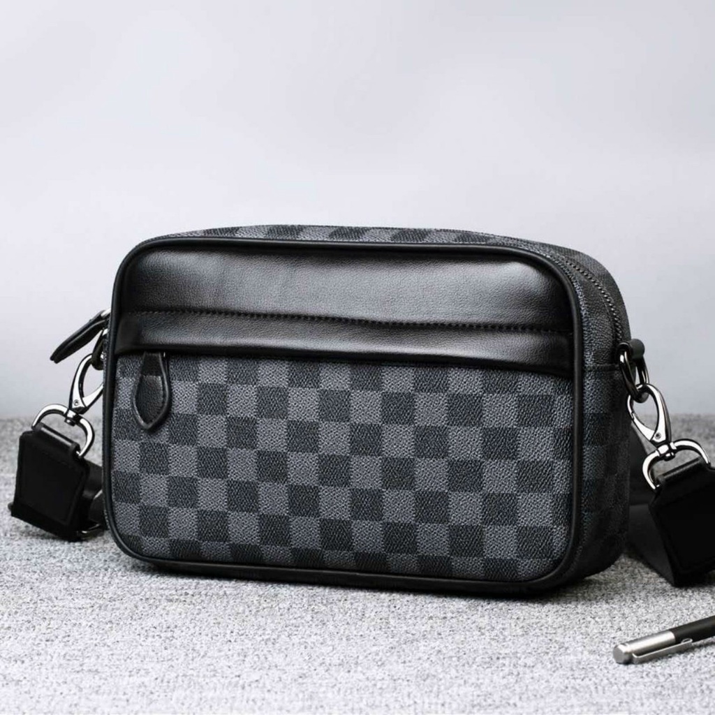 Túi Đeo Chéo Unisex Sọc Caro Hot Trend