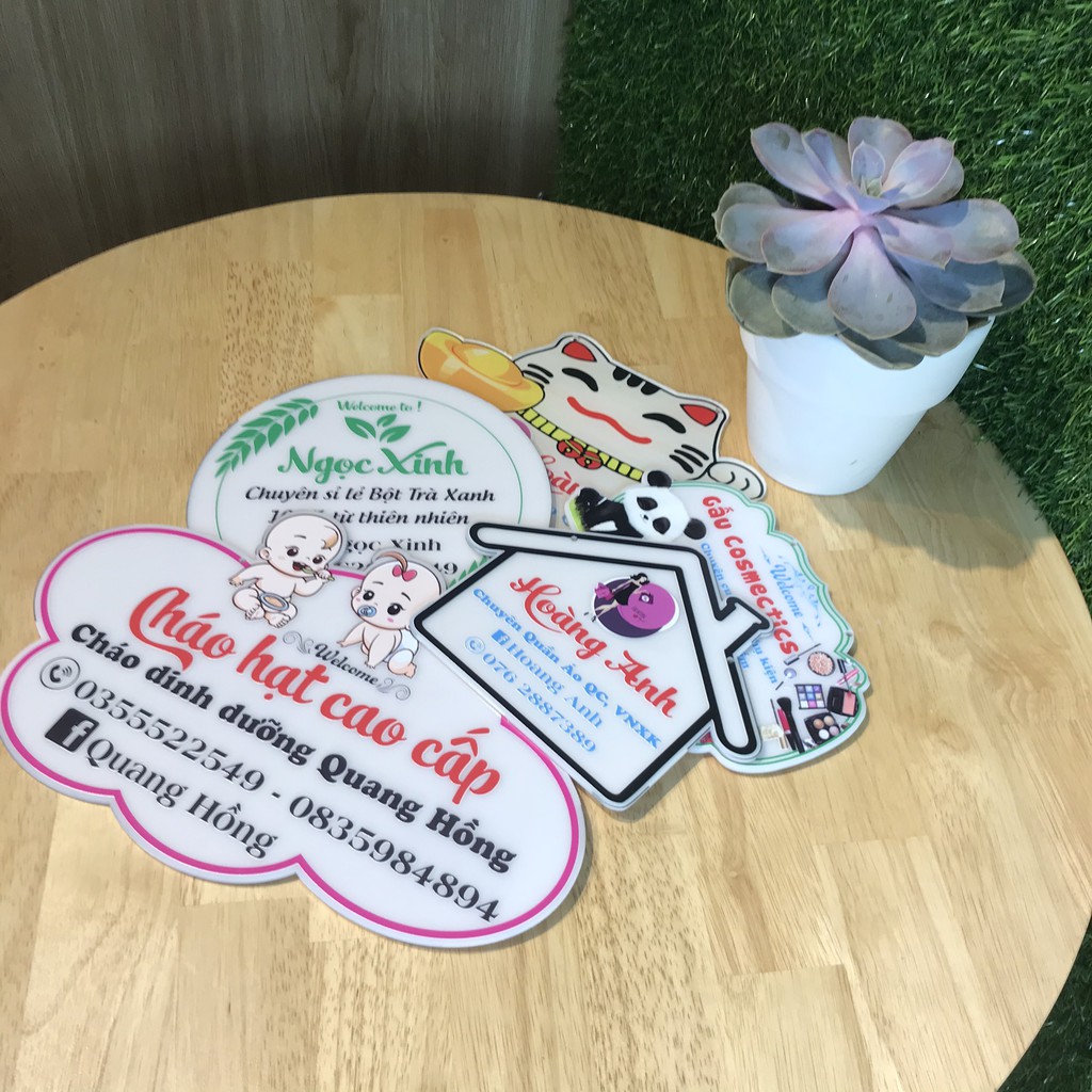 Bảng hiệu mika các loại dành cho shop bán hàng online