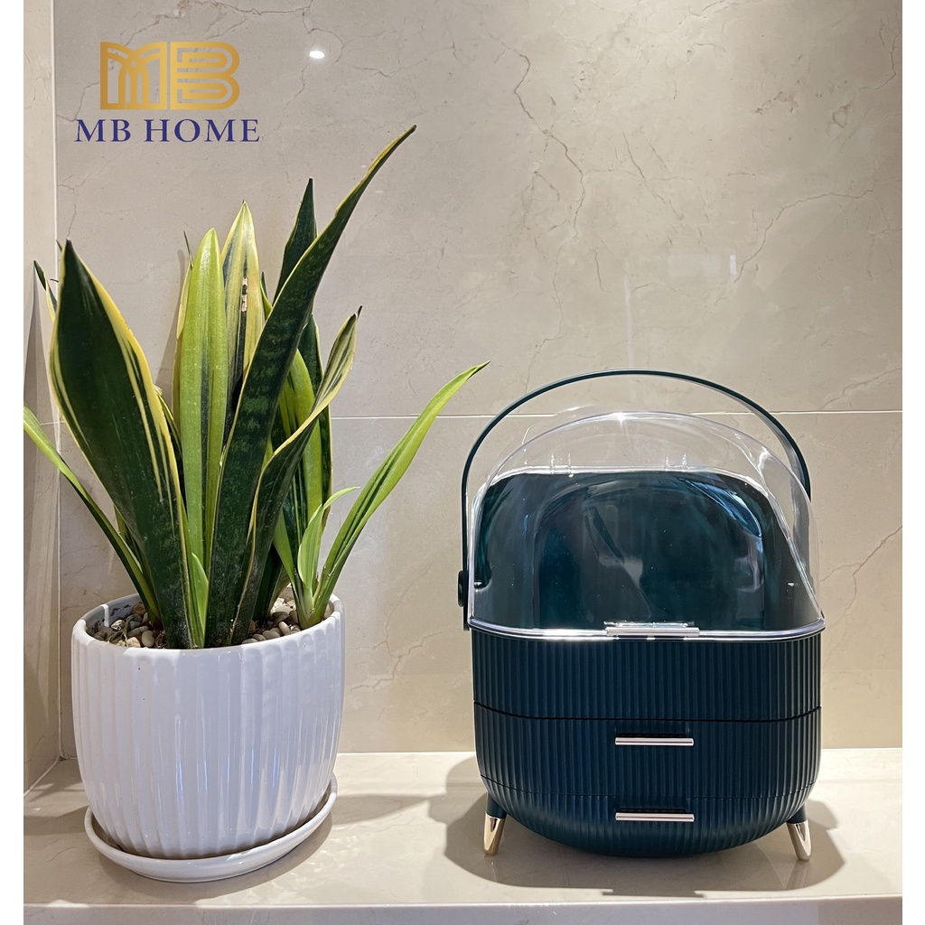 Kệ Đựng Mỹ Phẩm, Tủ Đựng Mỹ Phẩm, Hộp Đựng Trang Sức nhập khẩu phong cách Bắc Âu  (NC28)