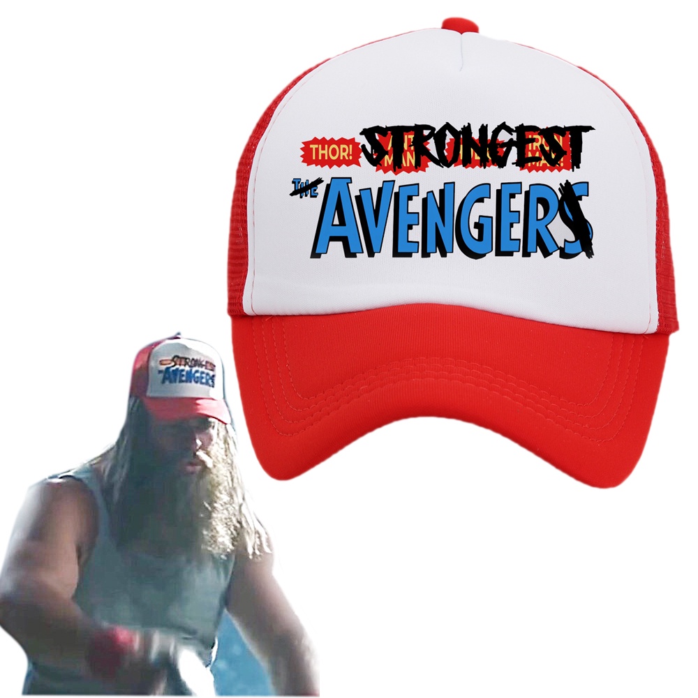 The strongest avenger Mũ Lưỡi Trai Đỏ In Hình thor love and thunder trucker Cho Ngày Của Cha