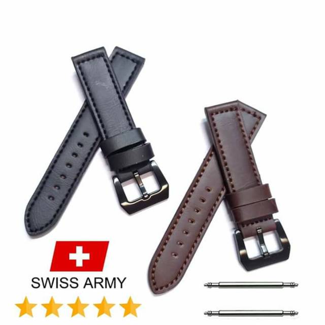 Swiss Army Dây Da Đồng Hồ Đeo Tay 20mm 22mm 24mm Kiểu Quân Đội Cá Tính