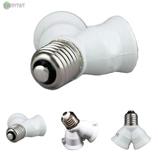 E27 to 2x e27 lamp socket splitter adapter light bulb base stand holder durable hot sale@new
