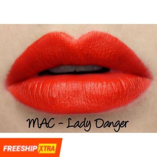 💄💄Son MAC Lady Danger 607 Màu Đỏ Cam – Matte