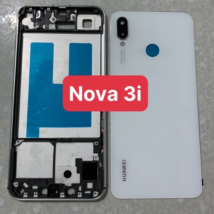 bộ vỏ / KÍNH LƯNG zin MỚI ĐIỆN THOẠI huawei nova 3i ( BỘ VỎ ZIN)