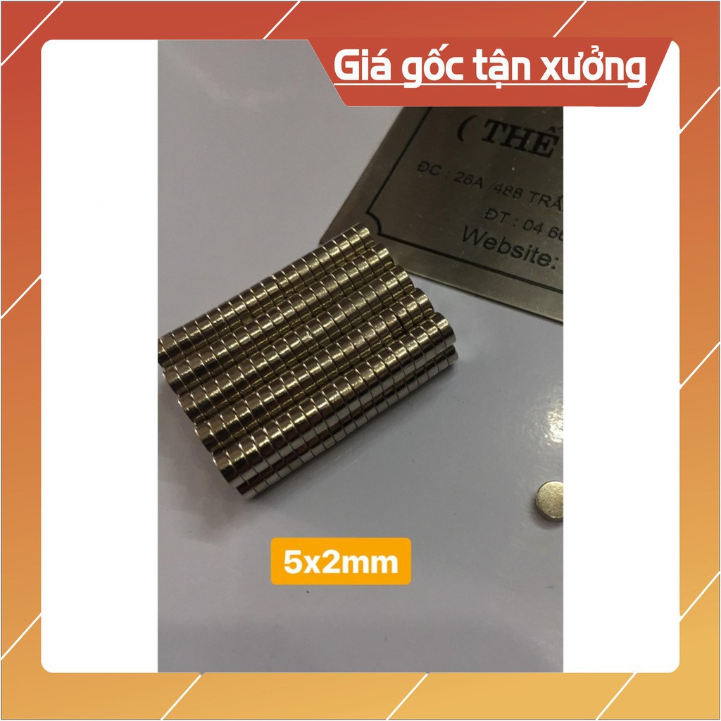 [Xả Kho] Nam châm viên đất hiếm 5x2mm