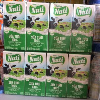 Lốc sữa 4 hộp Nuti (1×180ml)