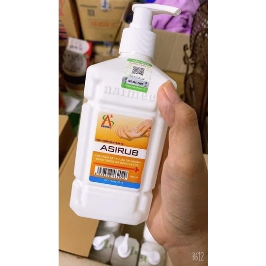 DUNG DỊCH RỬA TAY KHÔ SÁT KHUẨN AN TOÀN ASIRUB 100ML-500ML-750ML