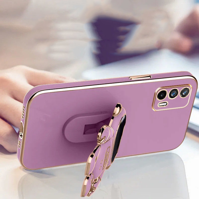 Ốp Điện Thoại Silicon Mềm Có Giá Đỡ Hình Phi Hành Gia Cho OPPO Realme GT Neo 3 2 Pro 2T 3T Q2 Q3S Q3T Q3 Pro K7X