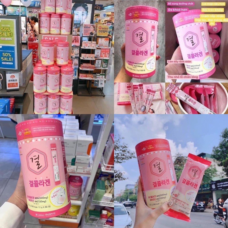 Bột uống Collagen Lemona của Hàn Quốc 60 gói | BigBuy360 - bigbuy360.vn