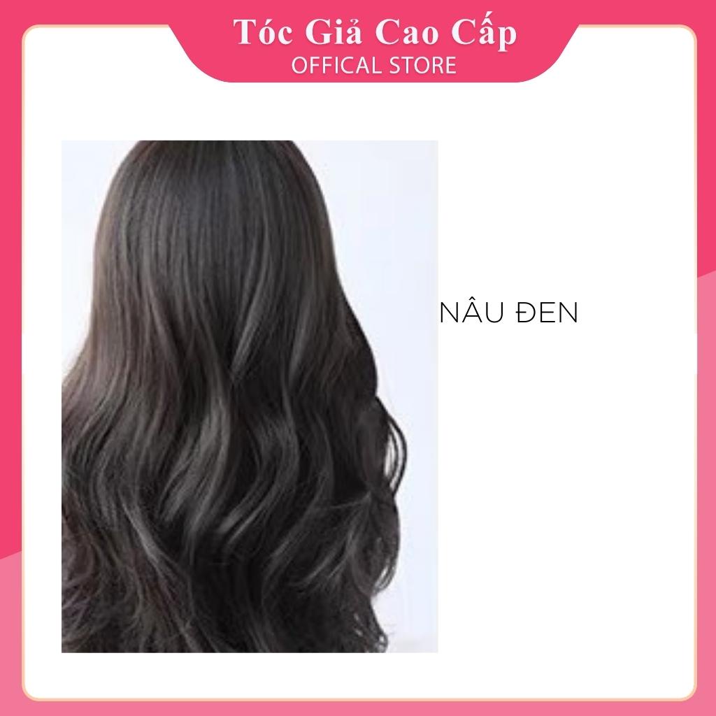 Tóc giả nguyên đầu xoăn lửng C0304 , tặng kèm lưới trùm tóc.