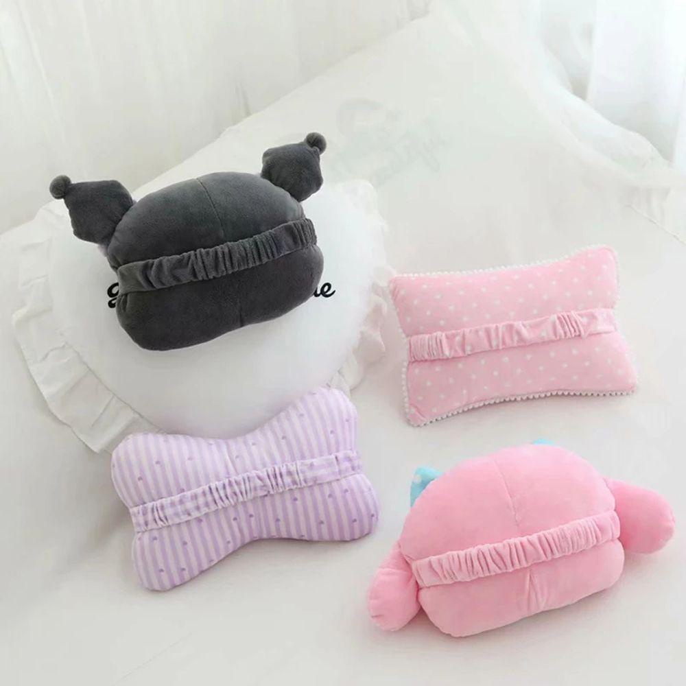Gối Tựa Cổ Gắn Dây Đai An Toàn Xe Hơi Hình Kuromi Melody Nhồi Bông Dễ Thương