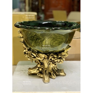 Bình hoa composite, decor, trang trí, quà tặng sinh nhật, tân gia, bình hoa giả, cao cấp mã lọ lá 6