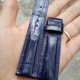 Dây đồng hồ da cá sấu size 18,20,22