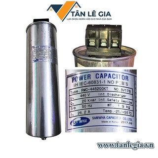 Samwha rmc-445200kt : tụ bù 20kvar 3p 440v