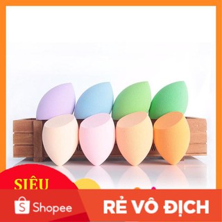 Bông Mút Tán Kem Nền Hình Oval (Giao Màu Ngẫu Nhiên)