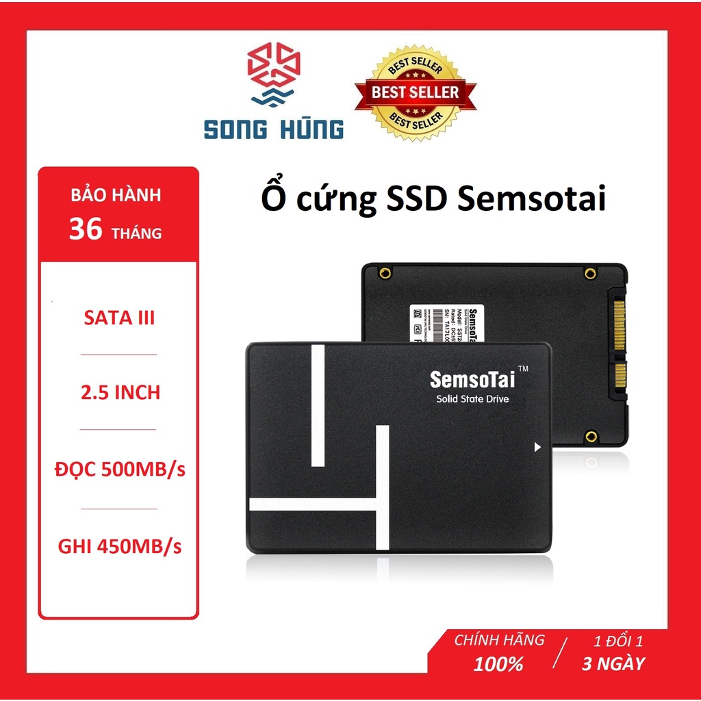 Ổ cứng SSD Semsotai S200 256GB 2.5 inch SATA3 (Đọc 500MB/s - Ghi 450MB/s) - BẢO HÀNH 3 NĂM