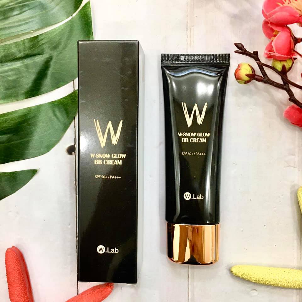 [CÓ_SẴN_SALE_89%]KEM NỀN TRANG ĐIỂM + CHỐNG NẮNG W.LAB W-SNOW GLOW BB CREAM SPS5-,PA+++