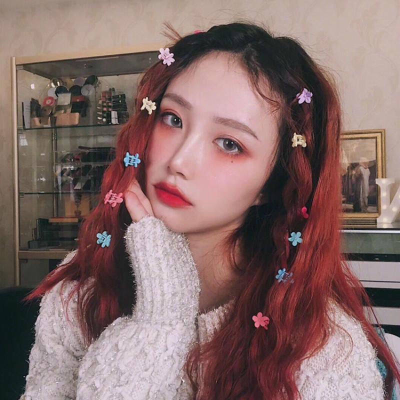 Kẹp tóc mini họa tiết hoa thời trang Hàn Quốc cho nữ