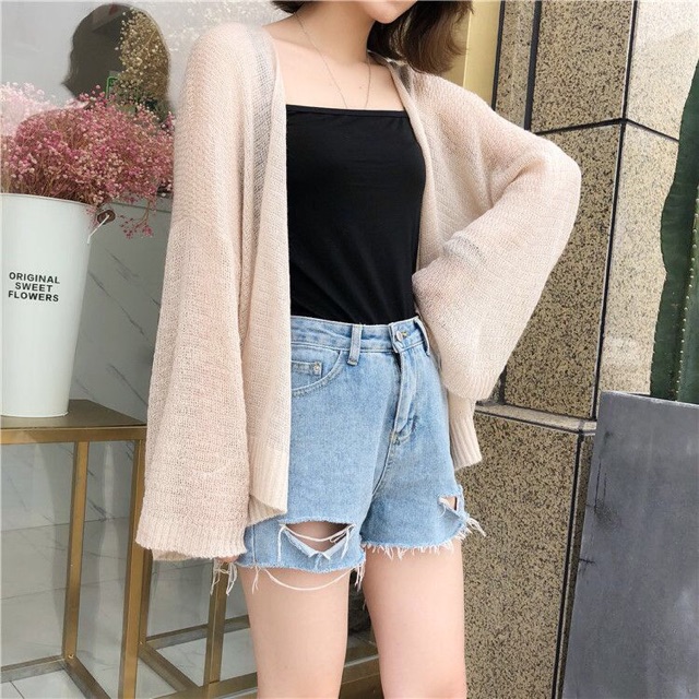 Áo Khoác Cardigan Oversize Giành cho Fan BiGISIZE giấu Tay Mập Bụng Béo CADIE BIGSIZE | BigBuy360 - bigbuy360.vn