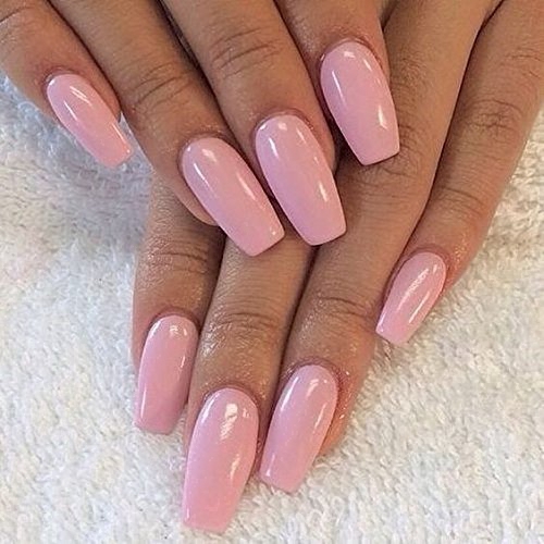 Móng tay giả màu trơn dùng gắn trang trí DIY