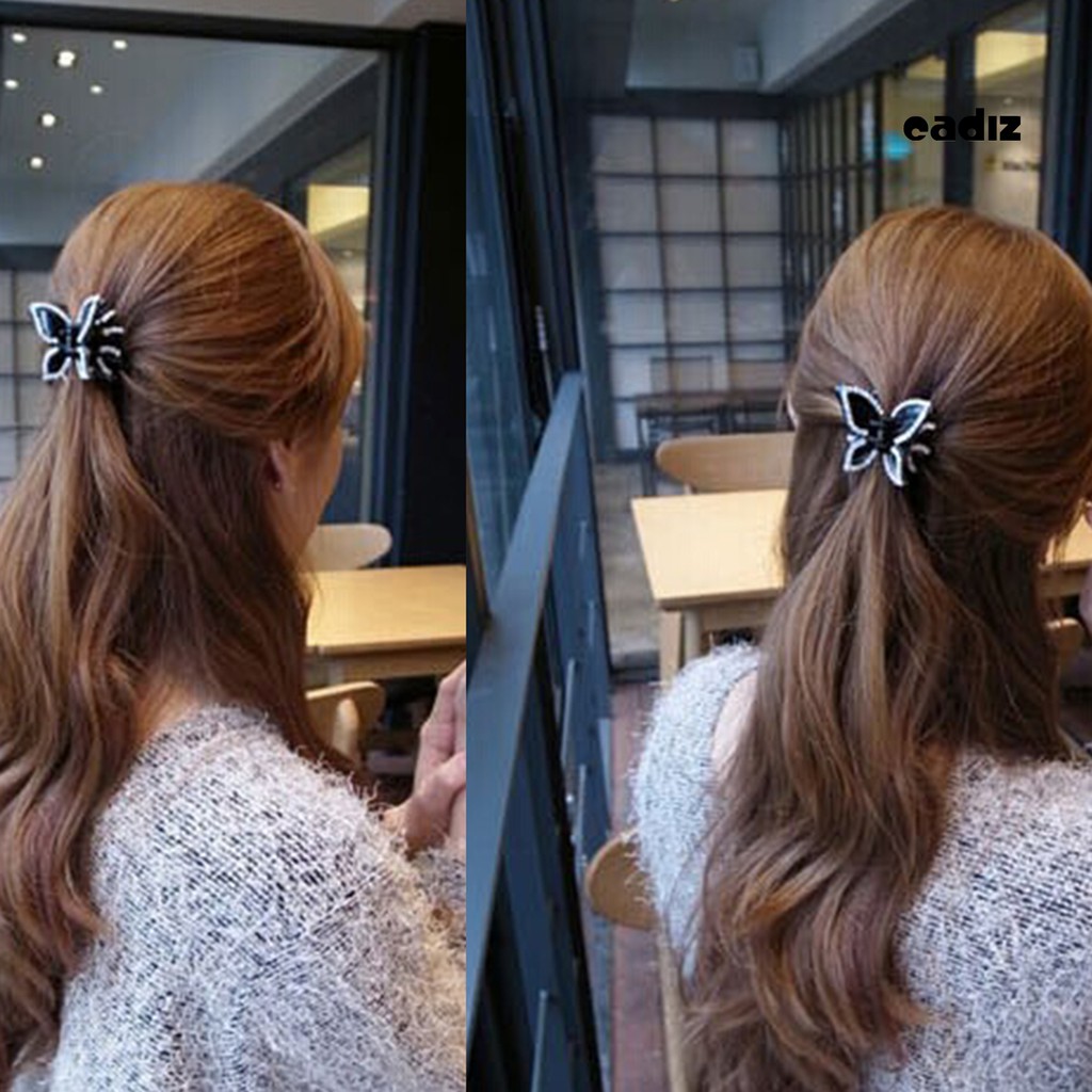 Kẹp tóc bướm kim tuyến nhiều màu sắc lấp lánh thời trang dành cho nữ