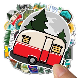 Set 50 miếng dán sticker Go outside