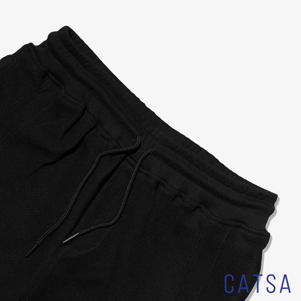 Quần short thun nam xám, đen CATSA form chuẩn, đẹp, thể thao QSJ057 - QSJ059