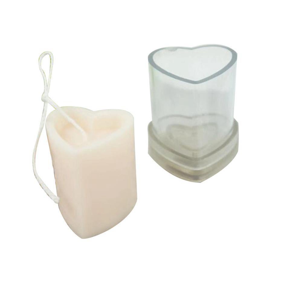 Khuôn Nhựa Làm Nến Xà Phòng Hình Trái Tim Diy