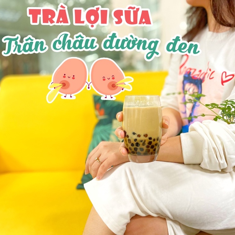 Trà Lợi Sữa Trân Châu Đường Đen IMA - Set Trà Lợi Sữa tự nấu giúp Lợi Sữa thêm Chân Trâu Đen + Trân Châu Trắng