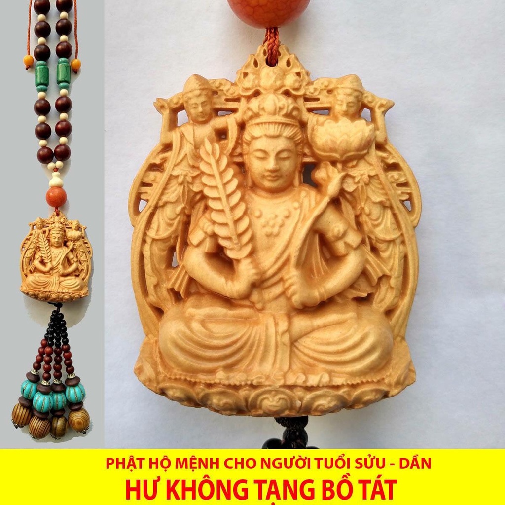 Dây treo gương Ô Tô - Tượng Phật bản mệnh từng tuổi gỗ hoàng Dương