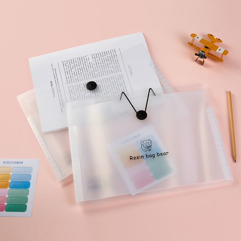 Túi đựng tài liệu nhiều ngăn a4 văn phòng phẩm - kẹp tài liệu trong suốt giá rẻ - file túi đựng tài liệu  - MIYABI STORE