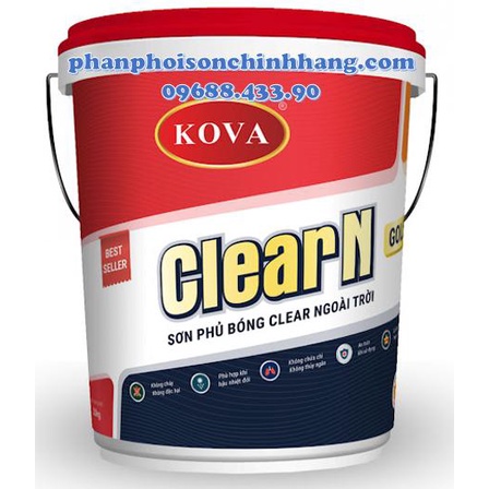 Sơn phủ bóng - KOVA CLEAR N GOLD ngoài trời