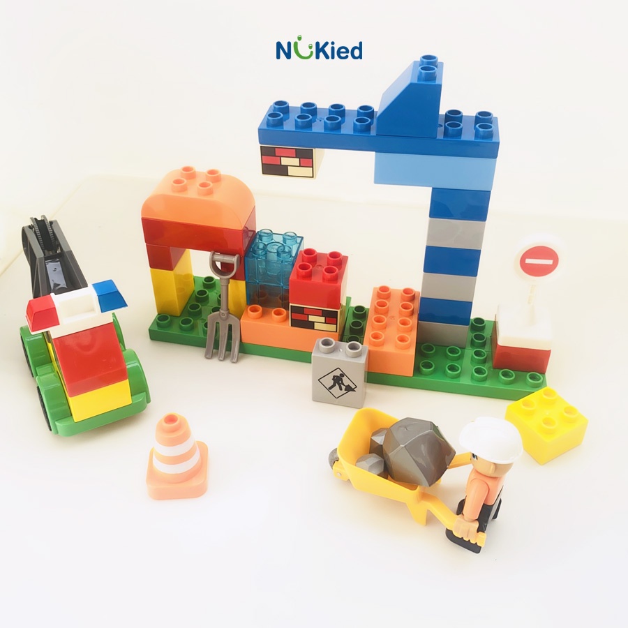 Đồ Chơi Lắp Ráp Lego Mô Hình Khối Xây Dựng Công Trình– Đồ Chơi Sáng Tạo Tư Duy Trẻ - Mảnh Ghép Hạt Lớn Nukied VN