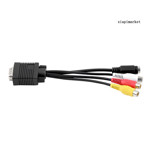 Bộ Chuyển Đổi Từ Cổng Vga Sang S-video 3 Rca Cho Pc / Laptop