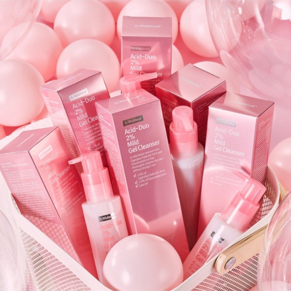 Sữa Rửa Mặt Dạng Gel Cho Da Dầu Mụn By Wishtrend Acid - Duo 2% Mild Gel Cleanser 150ml