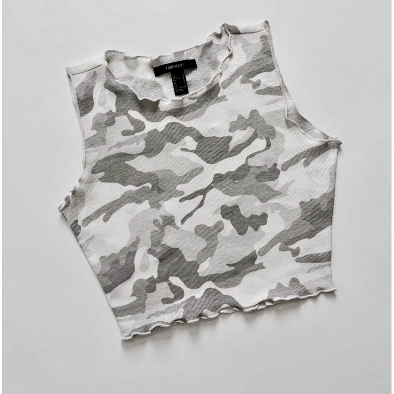 Áo thun ba lỗ hoa văn lính cuốn biên cổ vnxk