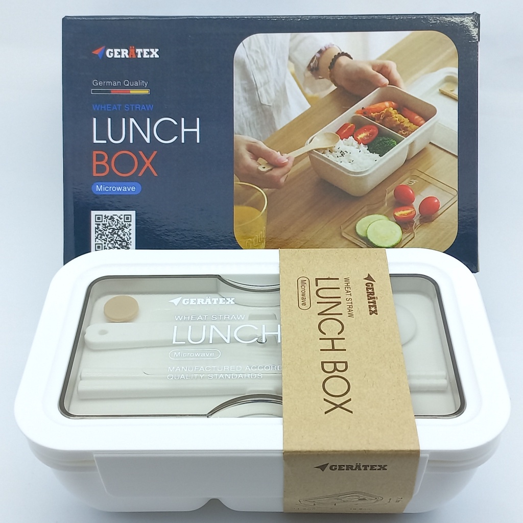 Hộp đựng cơm văn phòng Gerätex chất lượng CHLB Đức, nhập khẩu chính ngạch tặng kèm đũa thìa