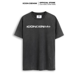 Jufg /icon denim - áo thun nam wash tm!