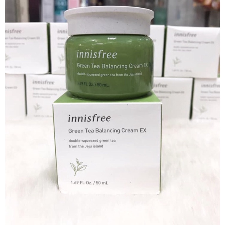 Kem Dưỡng Da Innisfree Green Tea Balancing Cream EX 50ml Mẫu Mới