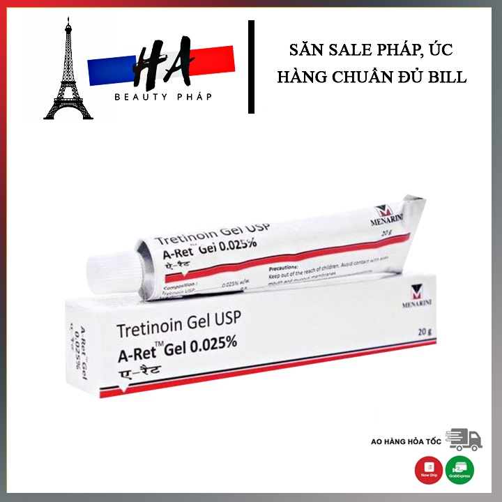 Tretinoin Aret 20g Gel Giảm mụn, mờ thâm nám, chống lão hóa