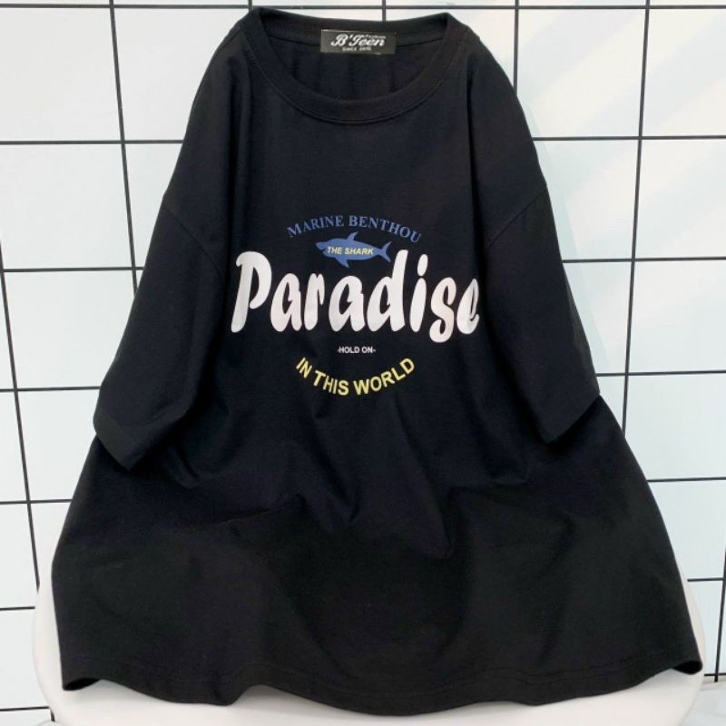 Áo thun tay lỡ unisex Paradis