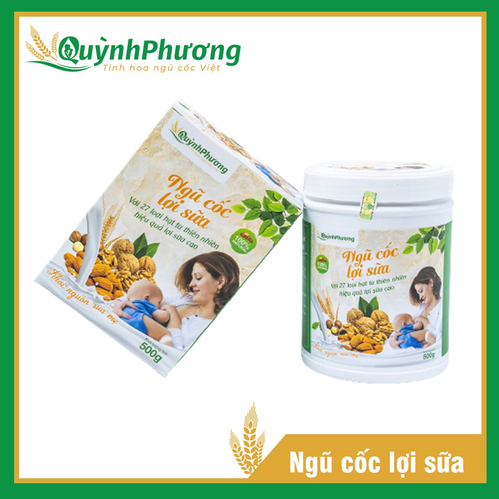 Ngũ cốc lợi sữa Quỳnh Phương 27 loại hạt, sữa nhiều và đặc bé lên cân nhanh, mẹ đẹp da giữ dáng