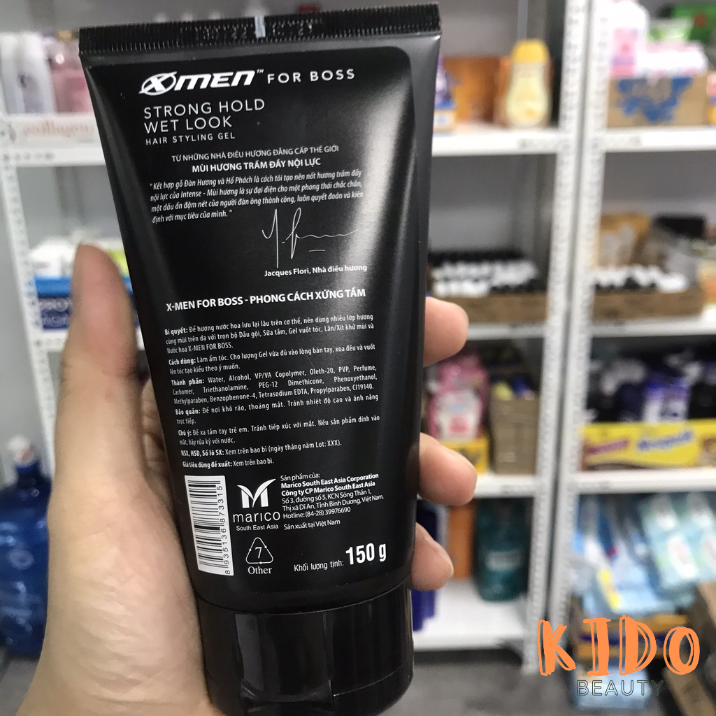 Dầu Gội Nước Hoa XMEN For Boss Intense 380g | 650g - Xịt Khử mùi 150ml - Lăn nách 50ml - Gel tạo kiểu tóc 150g