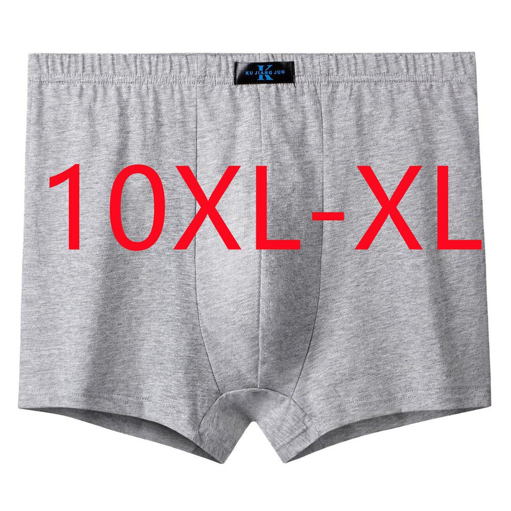 Quần lót boxer vải cotton dáng rộng ống ngắn cỡ lớn XXXXXL 5XL 6XL 7XL 9XL cho nam