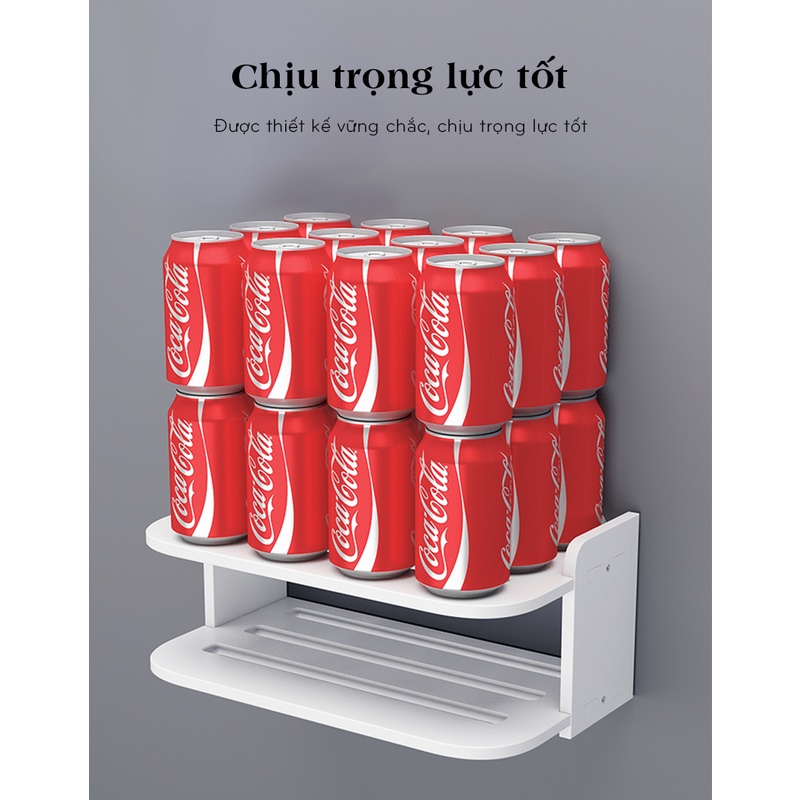 Kệ treo tường trang trí, Kệ Wifi chất liệu gỗ nhựa cao cấp - IG407