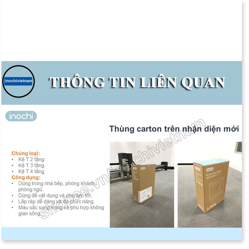 [Tặng Quà]Kệ để đồ -đa năng di động dùng cho nhà tắm phòng khách phòng ngủ INOCHI KE006