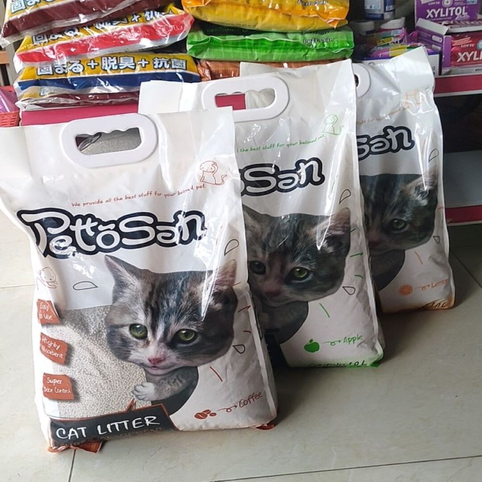 🐶  Cát Vệ Sinh Cho Mèo Pettosan - Kiss Cat - Miao Vón Cục Nhanh Khử Mùi Tốt