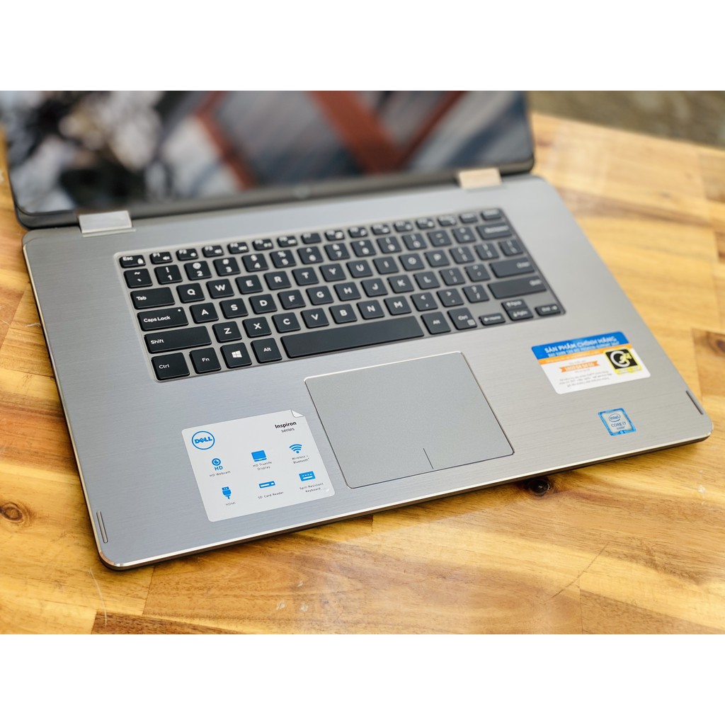 Laptop Dell N7568, i7 6500U 8G SSD256 4K Đèn Phím Touch Lật Xoay 360 độ Đẹp zin Giá rẻ | BigBuy360 - bigbuy360.vn